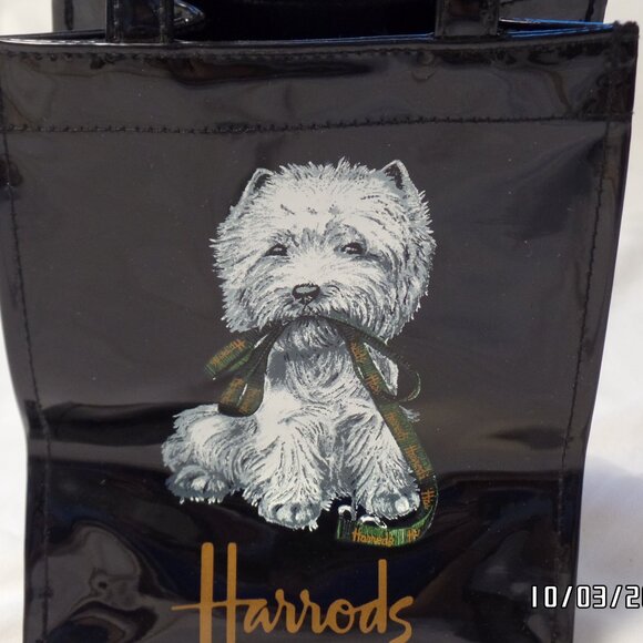Harrods Scottie Mini Vinyl Tote - Picture 6 of 10